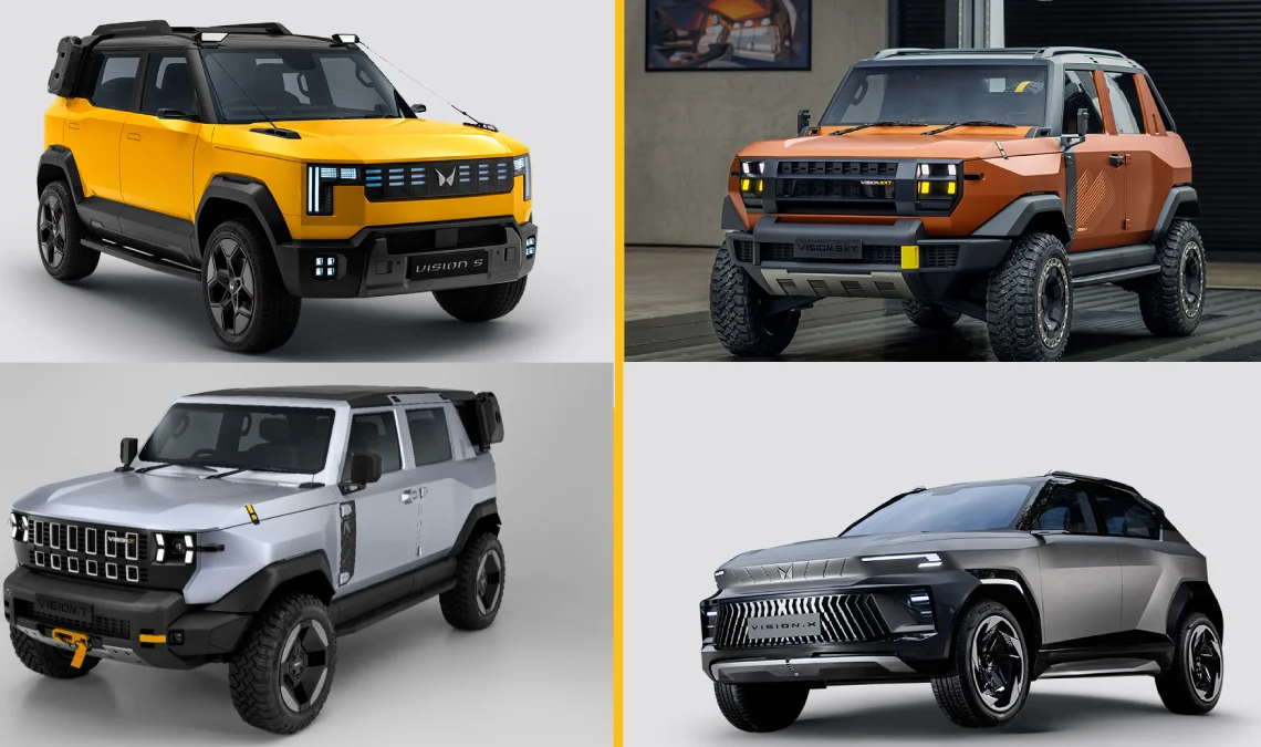 महिंद्रा ने पेश किए चार धांसू Concept Models SUV : SUV लवर्स के लिए खुशी का माहौल