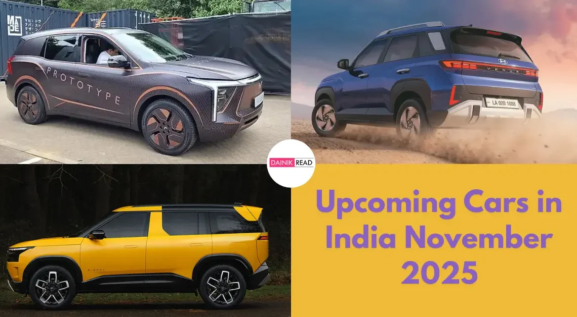 Upcoming Cars in India November 2025